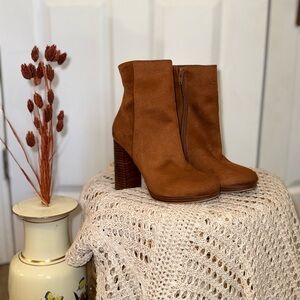 Brown Suede Ankle Boots